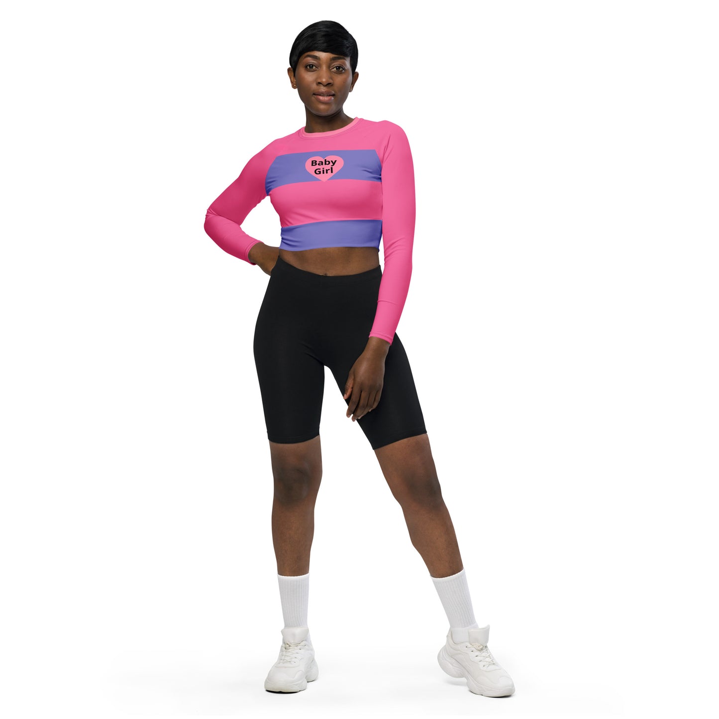 Baby Girl-long sleeve crop top