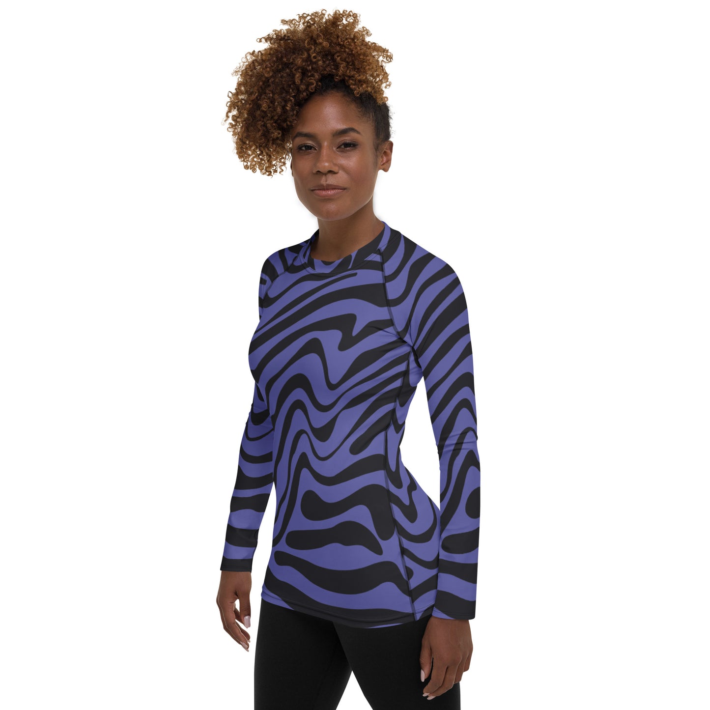 Purple Swirls-long sleeve shirt