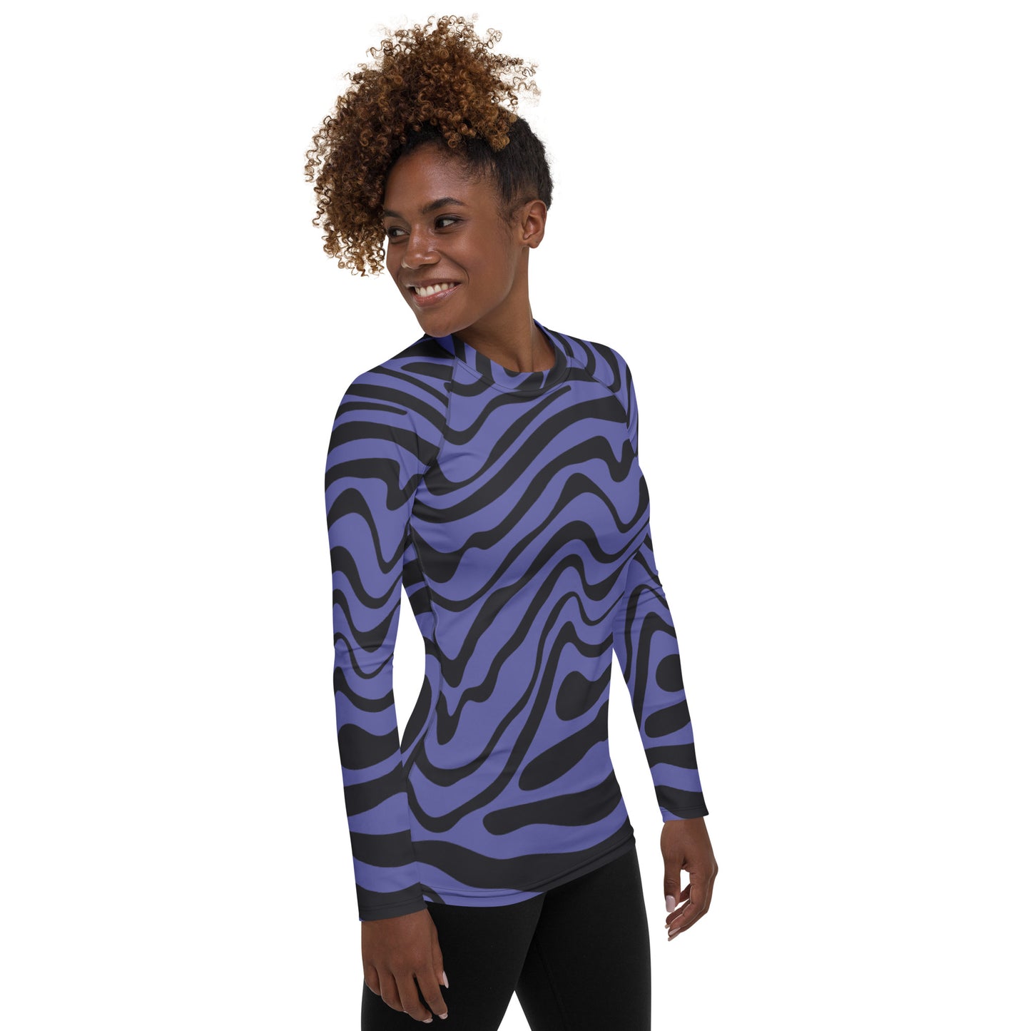Purple Swirls-long sleeve shirt