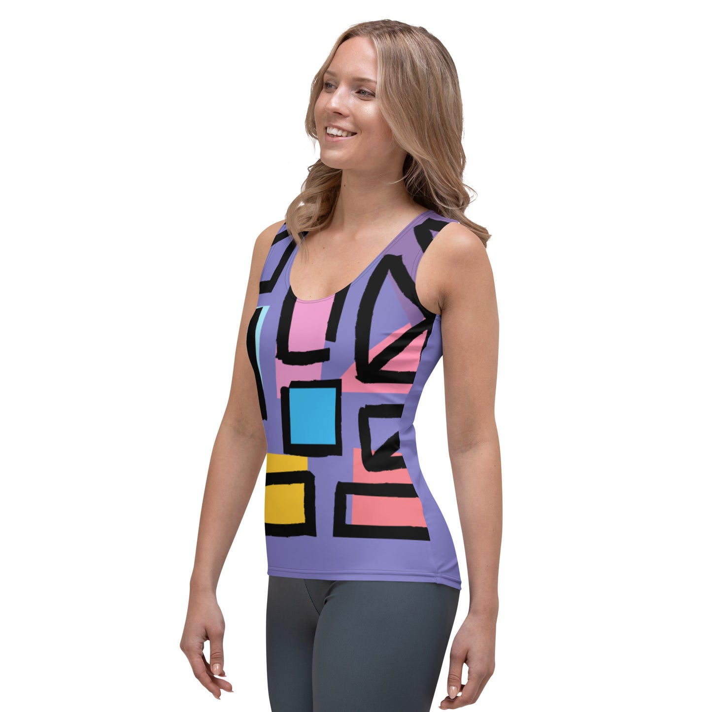 Geometry 2-Tank Top(Purple)