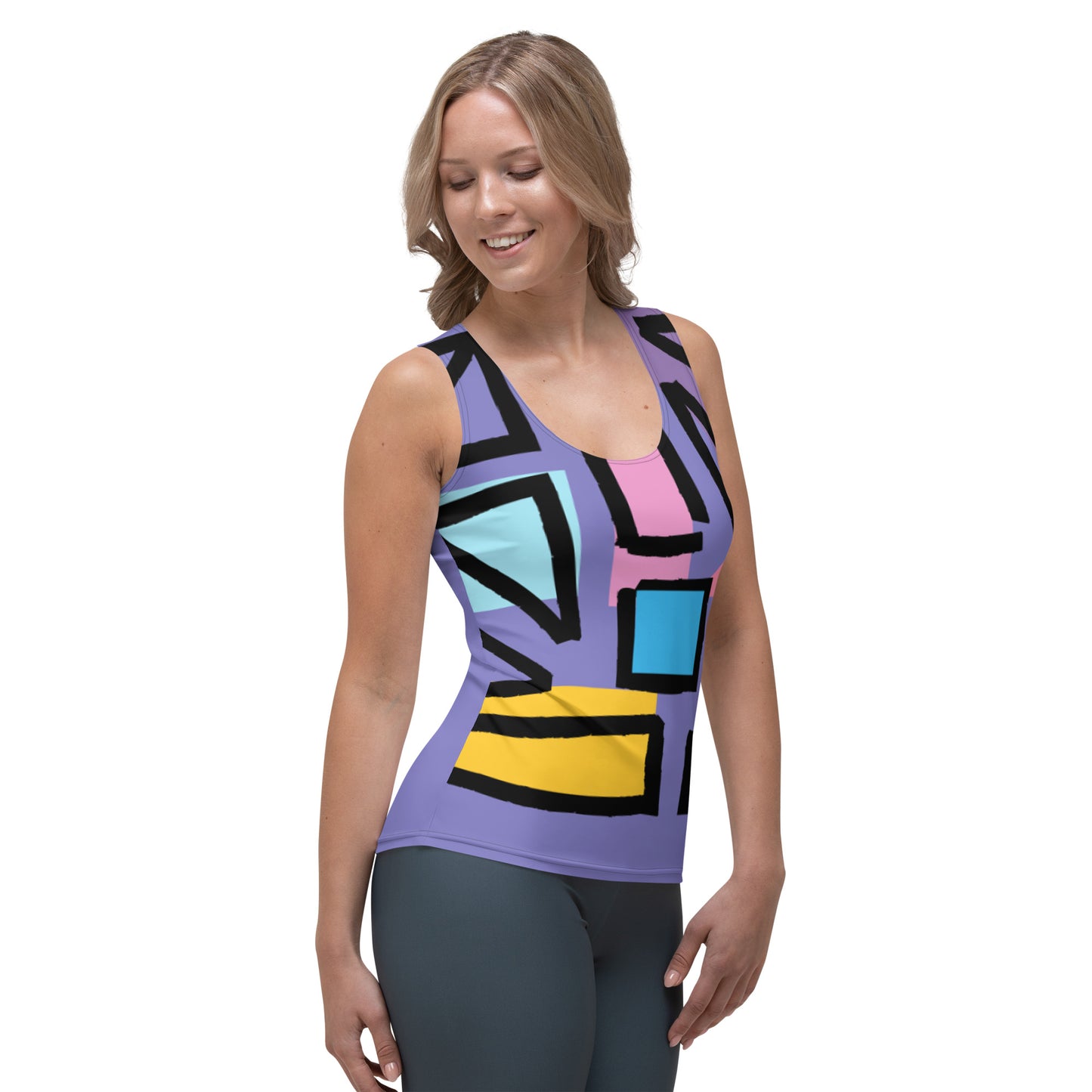 Geometry 2-Tank Top(Purple)