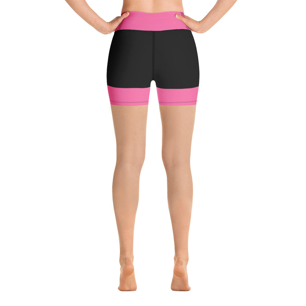 Babygirl Highwaist Shorts-Pink &Black