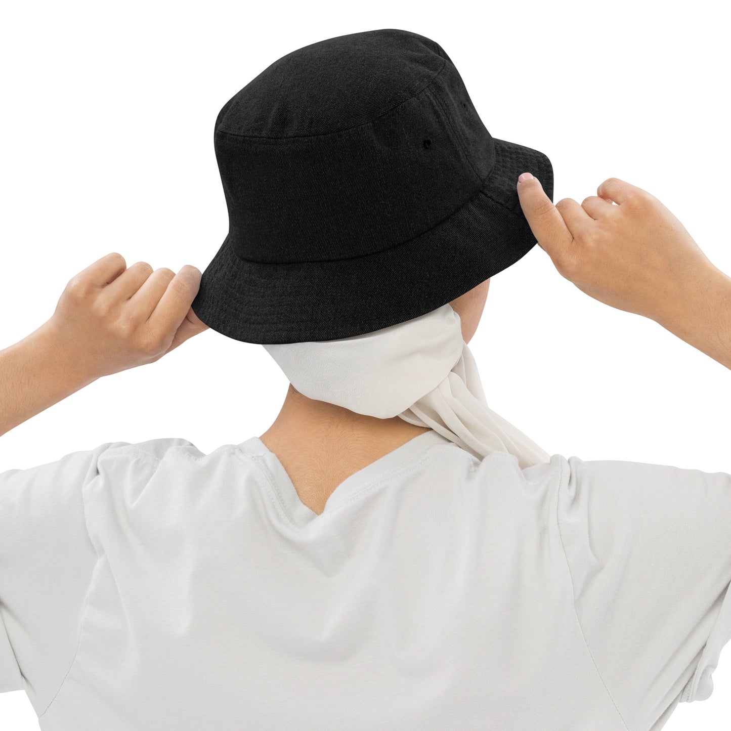 Brand-Denim bucket hat