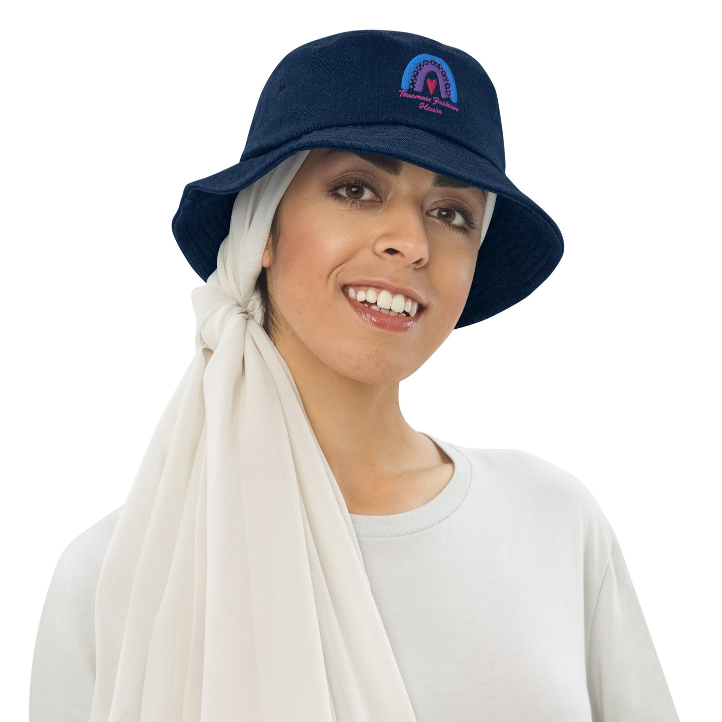 Brand-Denim bucket hat