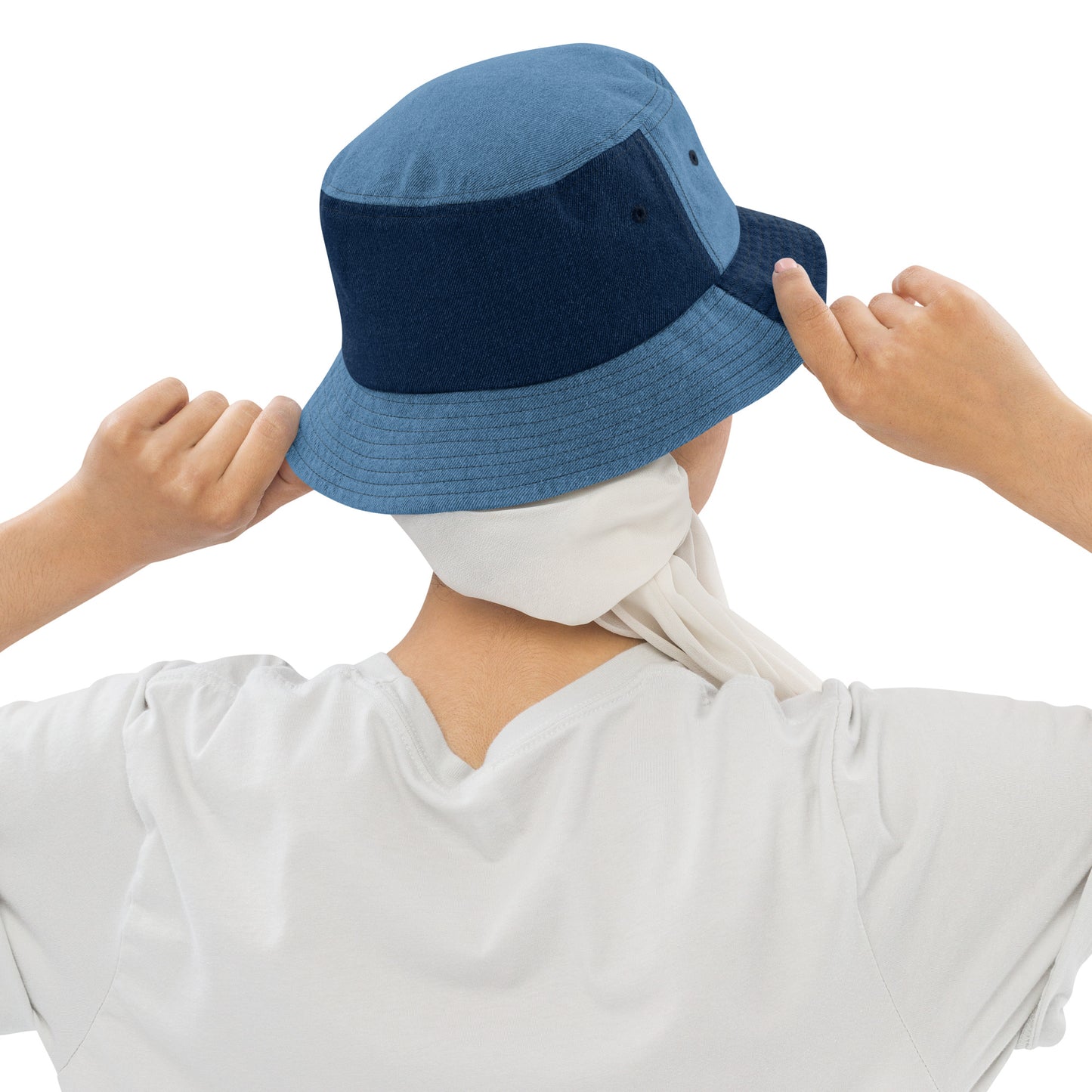 Brand-Denim bucket hat