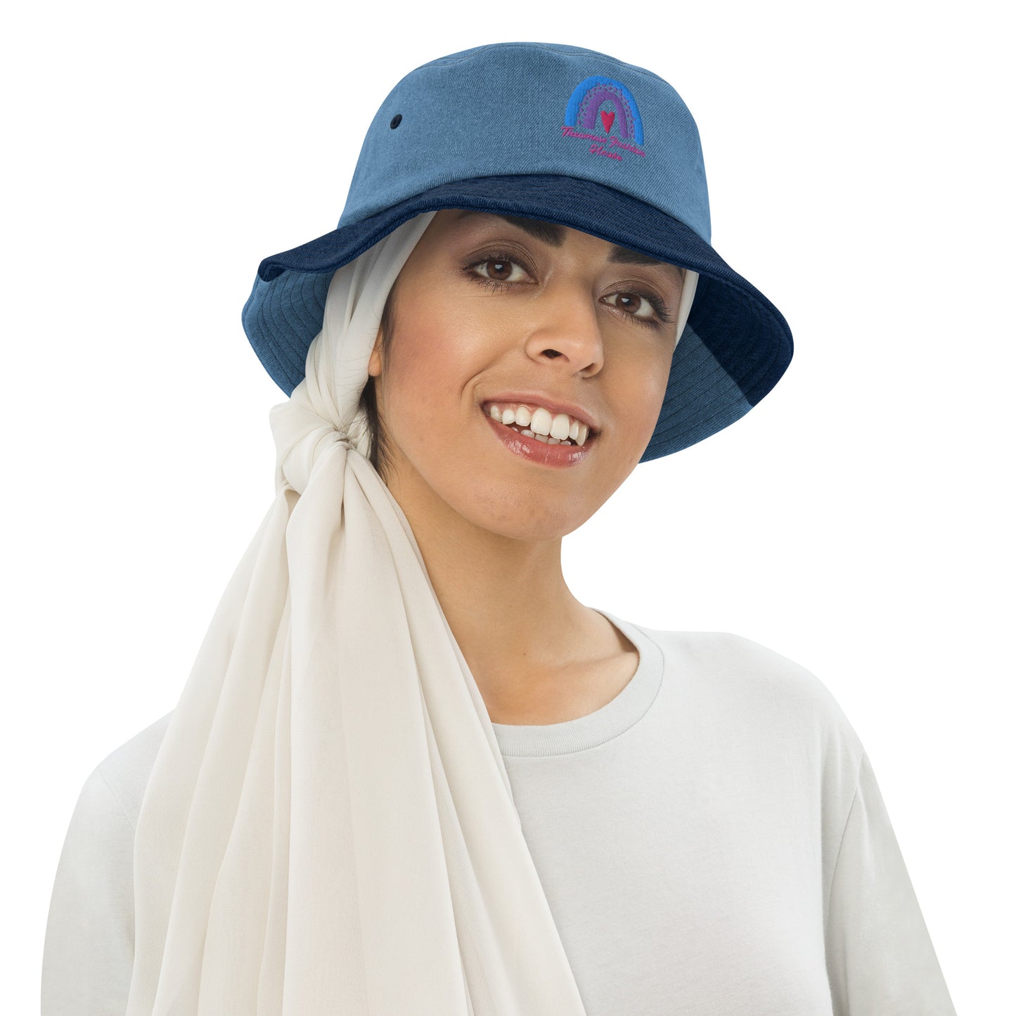 Brand-Denim bucket hat