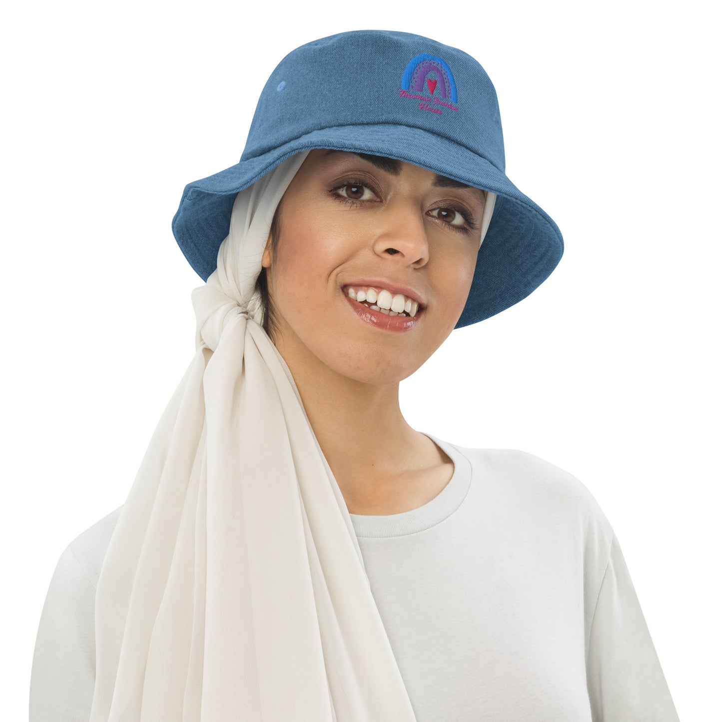 Brand-Denim bucket hat